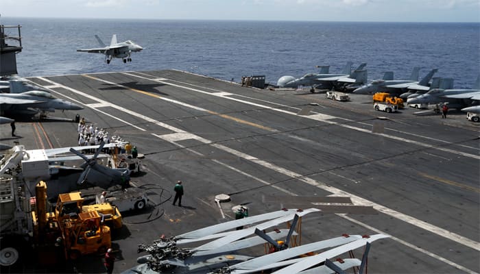 US aircraft carrier in operational readiness in South China Sea as North Korea tension mounts