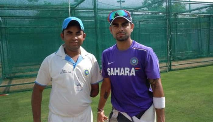 Born without a left arm, Gurudas Raut hopes to impress Virat Kohli