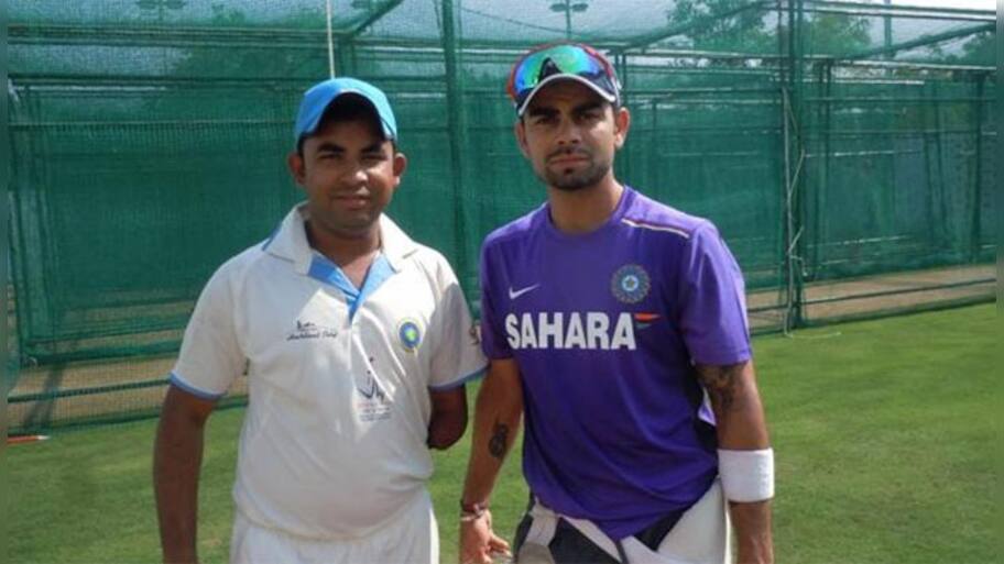 Born without a left arm, Gurudas Raut hopes to impress Virat Kohli ...
