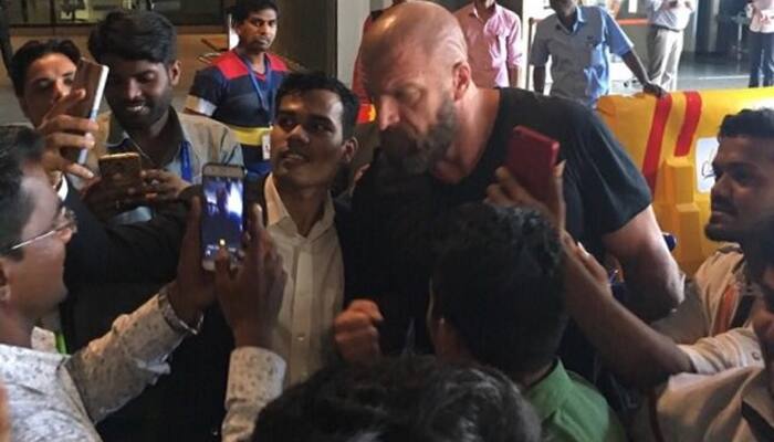 Triple H arrives in Mumbai; announcement of WWE&#039;s India tour in December expected