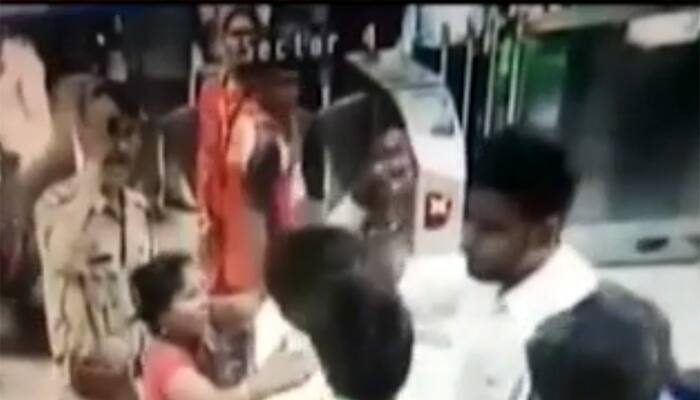 Watch — Scuffle inside Delhi metro, CISF officer fires in air to control crowd