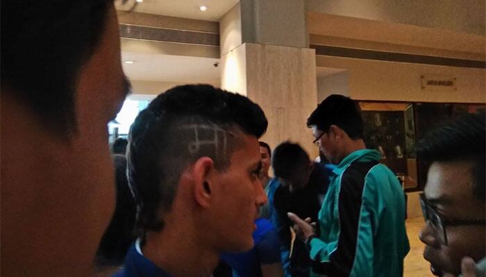 FIFA U-17 World Cup: Defender Jitendra Singh&#039;s hairdo reads &#039;Ma&#039; - see pic