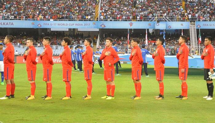 FIFA U-17 World Cup: Chile&#039;s national anthem was cut short in their opener against England
