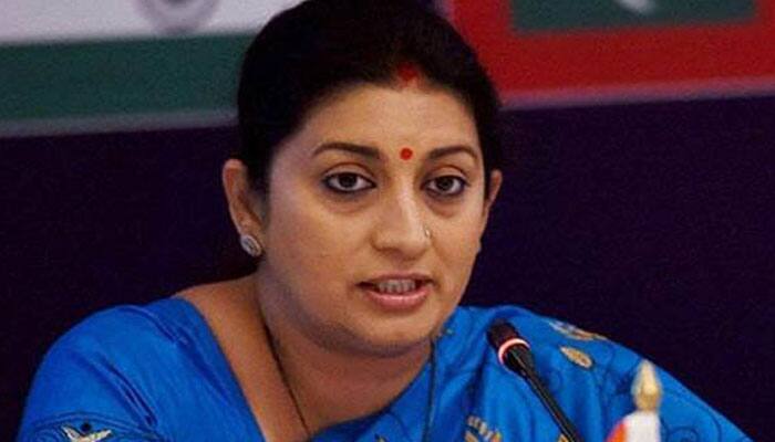 Smriti Irani accuses Rahul Gandhi of insulting people of Gujarat, reminds him of Amethi&#039;s needs