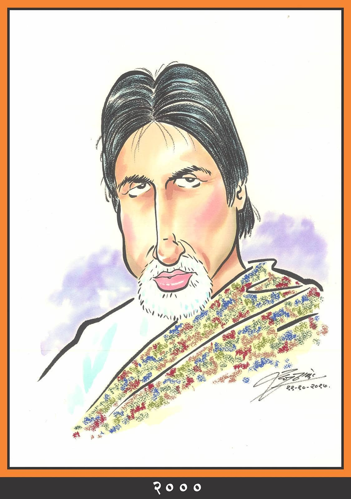 Raj Thackeray wishes Amitabh Bachchan through his caricatures