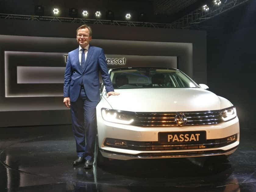 The car was launched at an  event in New Delhi. Seen here is Steffen Knapp – Director at VW India – with the new car. This is the company’s second 2017 launch in the country – after Tiguan SUV.