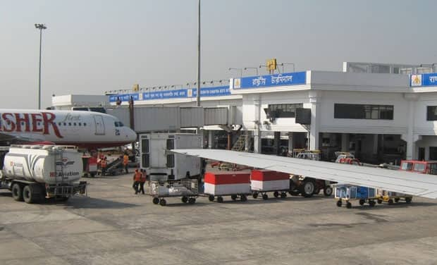 Fire in a vehicle inside Kolkata airport