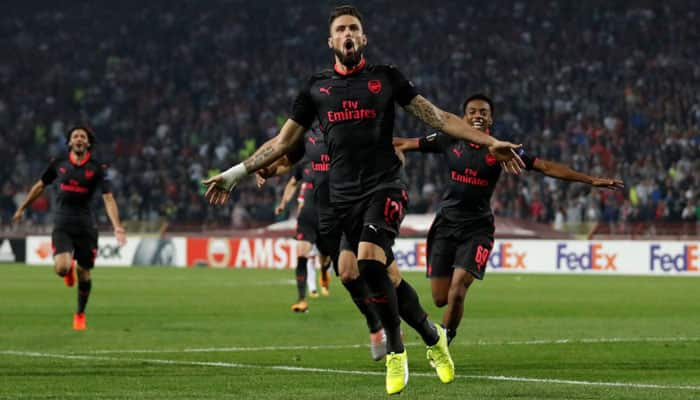 Europa League: Everton lose to Lyon, Giroud lifts Arsenal