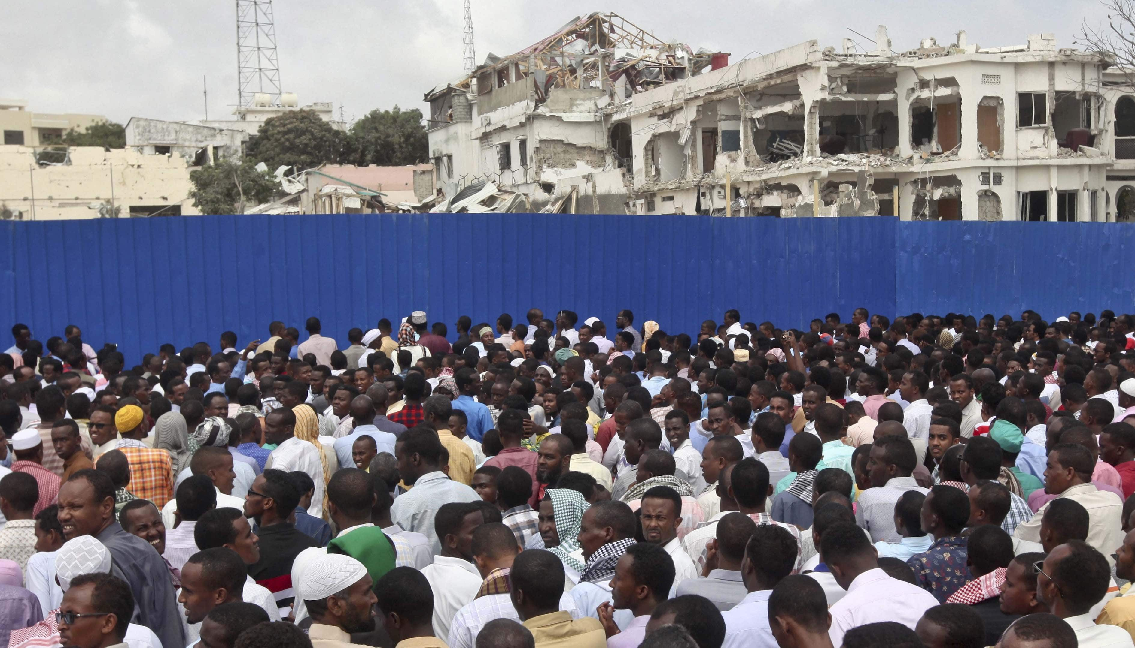 Somalia twin bomb attack toll rises to 358, govt holds al-Shabab responsible