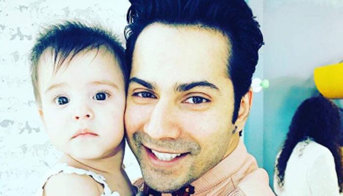 Varun Dhawan is all smiles with Karan Johar&#039;s daughter- see pic