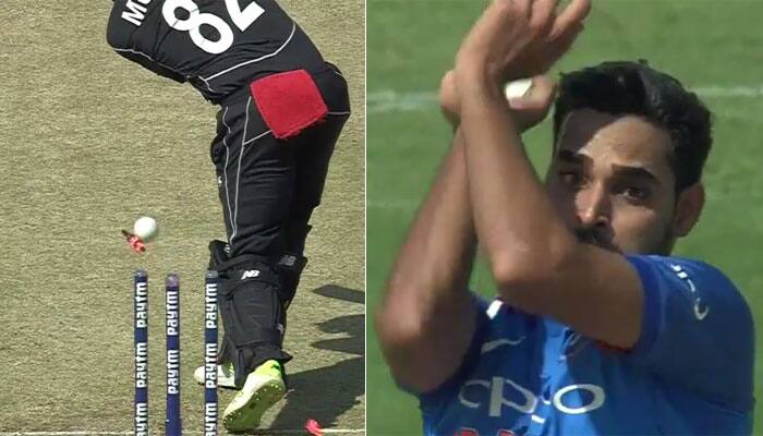 Watch: Bhuvneshwar Kumar dismisses Colin Munro with unplayable knuckle ball