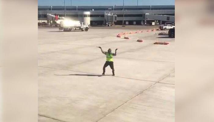 This airport worker bids adieu to passengers with his hip-hop dance – Watch