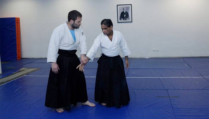 Take a look! Congress shares photos of Aikido &#039;Black belt&#039; Rahul Gandhi