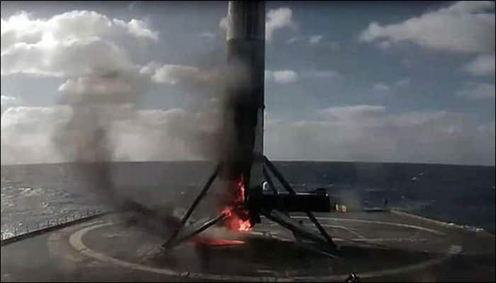 SpaceX Falcon 9 ends mission on a &#039;toasty&#039; note, catches fire on landing - Watch