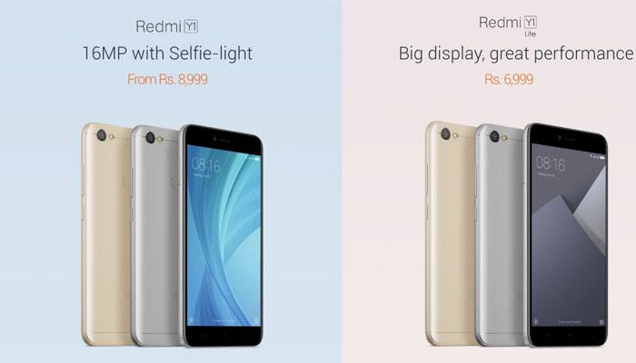 Selfie-centric Redmi Y1, Y1 Lite launched in India