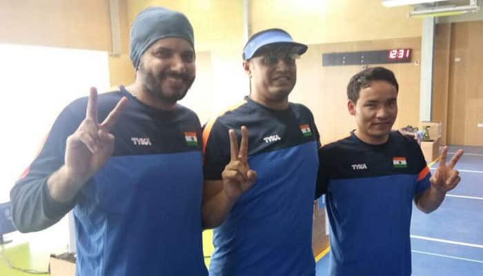 Commonwealth shooting: Prakash Nanjappa wins gold in 50m pistol, India make clean sweep