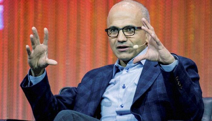 Microsoft CEO Satya Nadella in India on 2-day visit to promote his book &#039;Hit Refresh&#039;