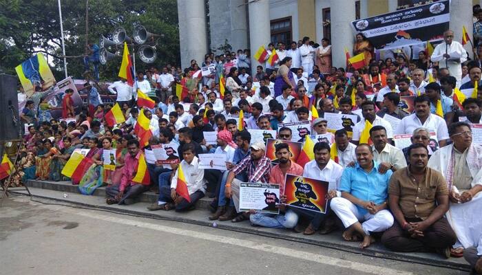 BJP, RSS workers protest in Bengaluru against Tipu Jayanti celebrations