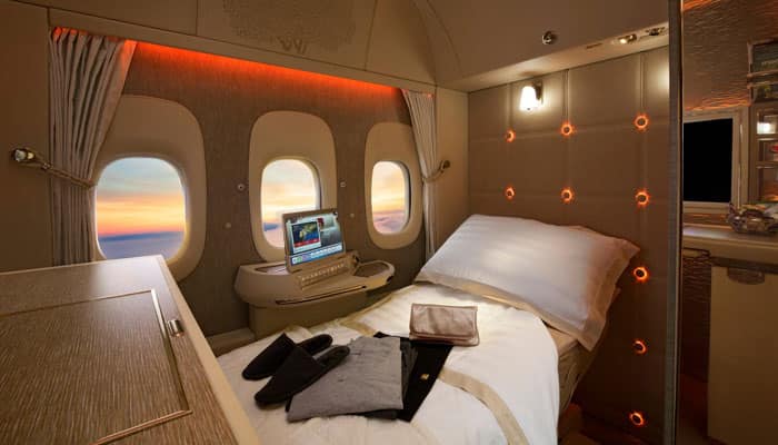 Emirates unveils first-class cabins at Dubai Airshow with virtual windows to relay sky - See pics