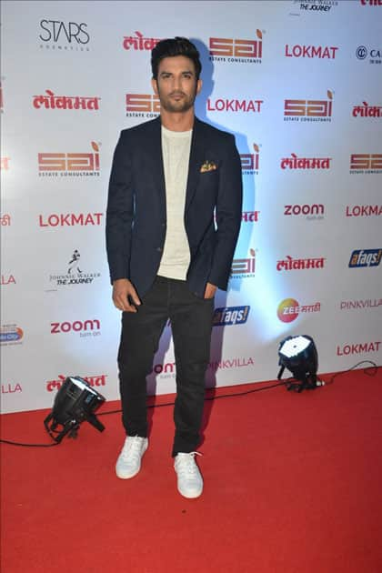 Actor Sushant Singh Rajput at the red carpet of 