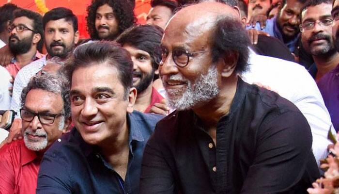 Kamal Haasan, Rajinikanth congratulate each other on NTR award