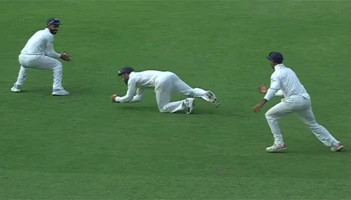 WATCH: Virat Kohli takes scintillating catch to send Lahiru Thirimanne back in Kolkata Test