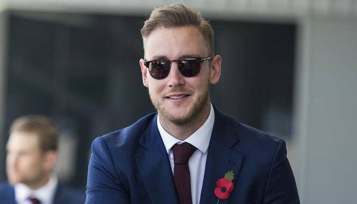 Stuart Broad fine after being struck by stray golf ball on day off