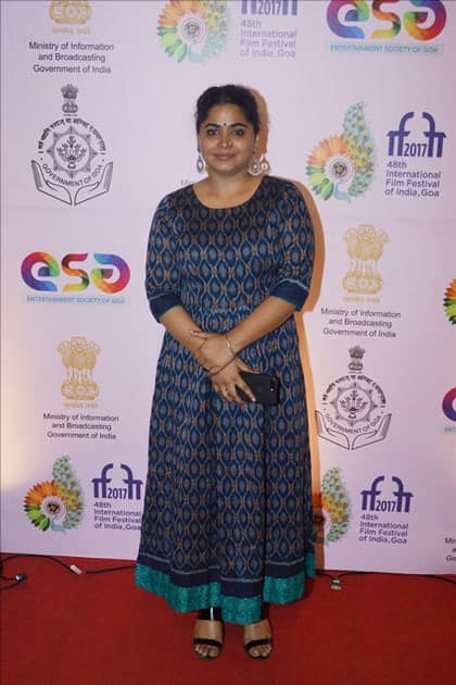 Filmmaker Ashwiny Iyer TiwarI during the screening of film 