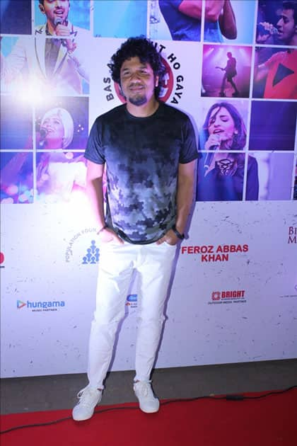 Singer Papon at the red carpet of Lalkaar concert in Mumbai.