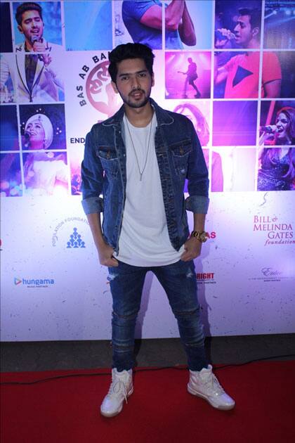 Singer Armaan at the red carpet of Lalkaar concert in Mumbai.