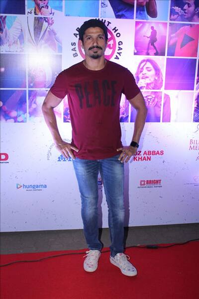 Actor Farhan Akhtar at the red carpet of Lalkaar concert in Mumbai.