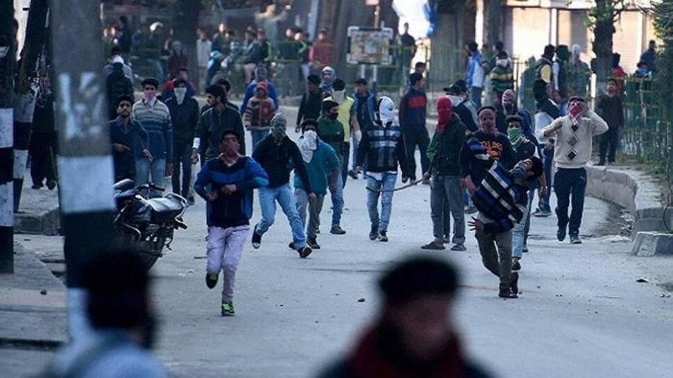 JKNPP protests against J&amp;K govt&#039;s decision to review cases of stone-pelters