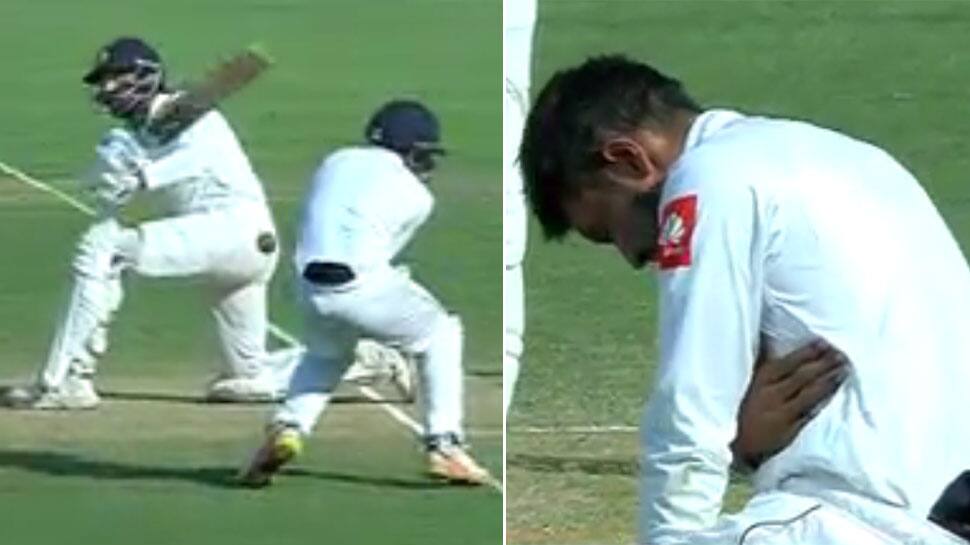 India vs Sri Lanka, 2nd Test, Day 2: Murali Vijay injures Sadeera Samarawickrama with full-blooded shot