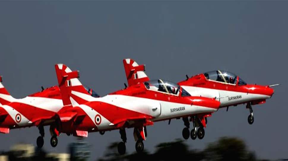IAF aircraft conduct spectacular Surya Kiran display in Pune: In Pics