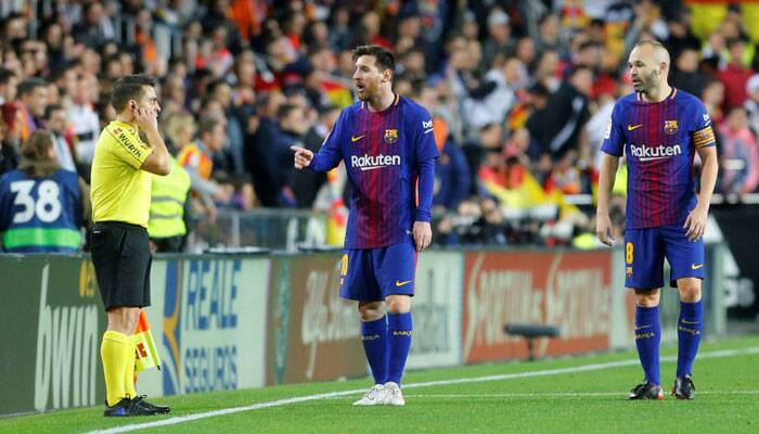 Barcelona slam referee&#039;s decision not to award Messi &#039;goal&#039;