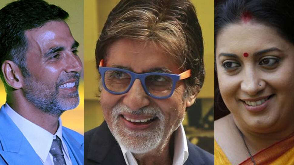 Here&#039;s how Akshay Kumar and Smriti Irani honoured Amitabh Bachchan at IFFI 2017—Watch 