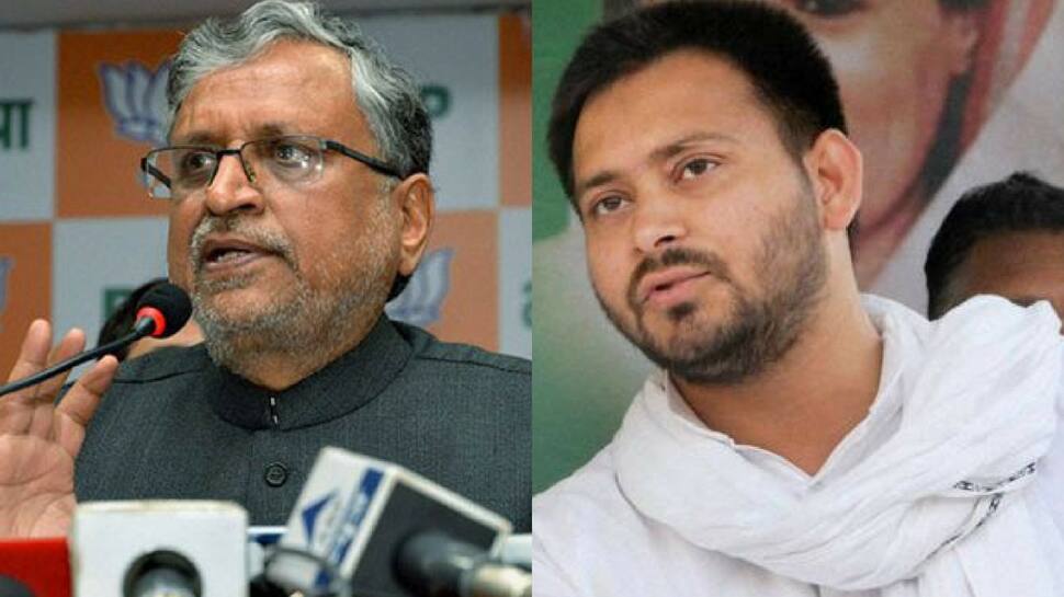 Tejashwi Yadav calls Nitish Kumar &#039;Bhishm Pitamah&#039; of corruption, Sushil Modi hits back
