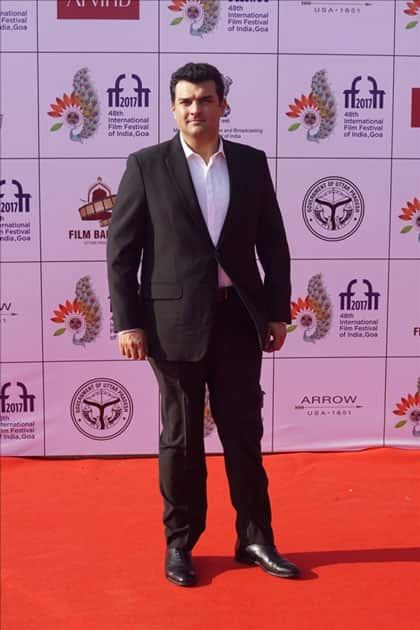 Producer Siddharth Roy Kapur at the red carpet of closing ceremony of 48th International Film Festival of India in Panaji, Goa.