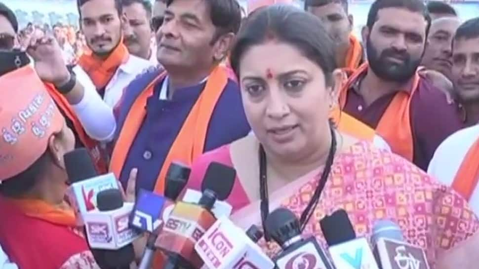 Why silent on cows being killed in Kerala: Smriti Irani takes dig at Rahul Gandhi