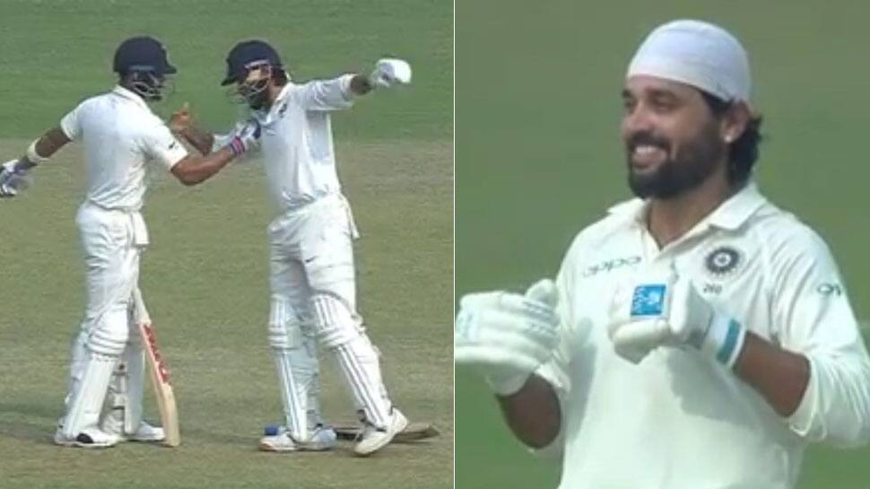 India vs Sri Lanka, 3rd Test: Virat Kohli joins Murali Vijay in Antonie Griezmann-style celebration — Watch