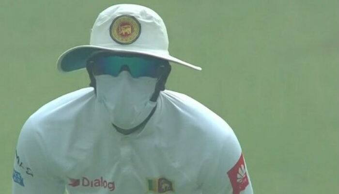 India vs Sri Lanka 3rd Test: Delhi smog hits Kotla Test, Lanka players play with mask on