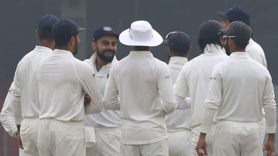 India vs Sri Lanka, 3rd Test: Record-breaking Virat Kohli lights up 'masked' Delhi on Day 2 India vs Sri Lanka, 3rd Test: Record-breaking Virat Kohli lights up 'masked' Delhi on Day 2