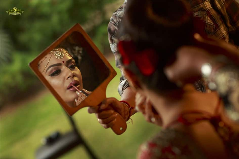 Actress Aashka Goradia during her wedding in Mumbai.