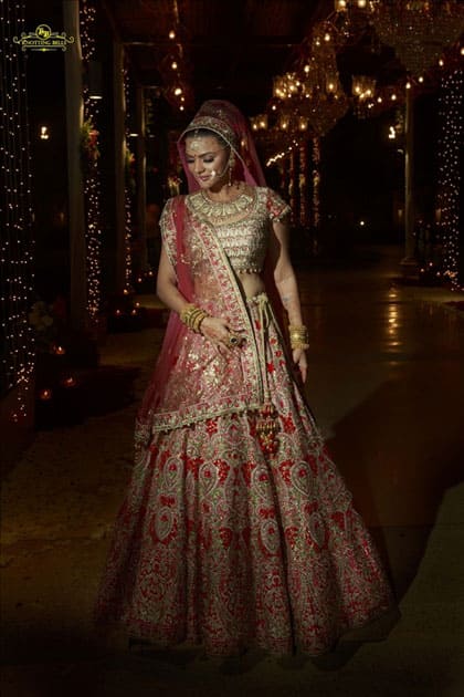 Actress Aashka Goradia during her wedding in Mumbai.