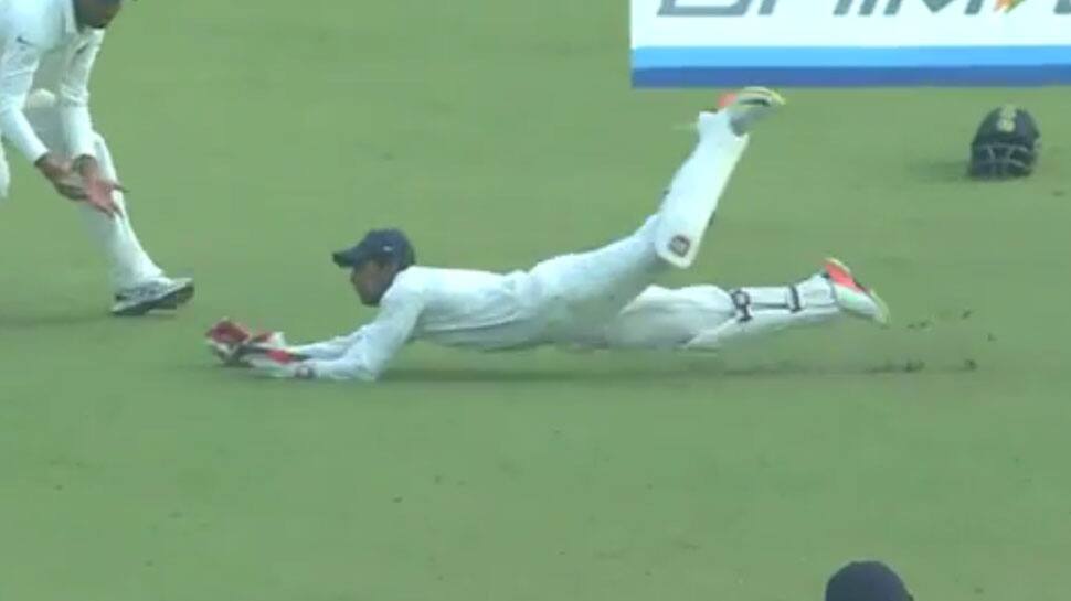 India vs Sri Lanka, 3rd Test: Wriddhiman Saha takes stunning catch to dismiss Sadeera Samarawickrama – Watch