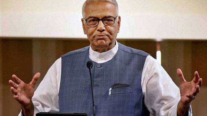 BJP leader Yashwant Sinha detained during protest march, later released