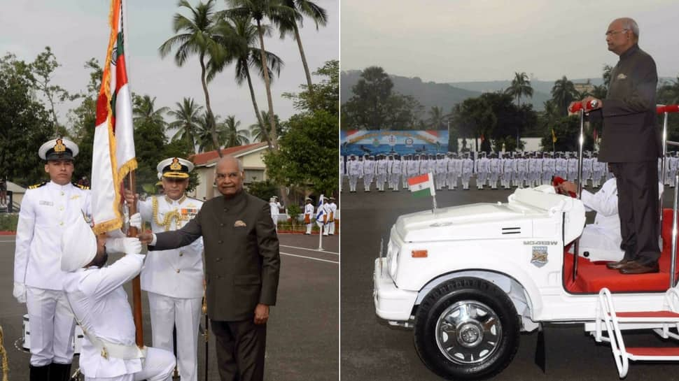 President Kovind awards President&#039;s Colours to submarine arm of Navy