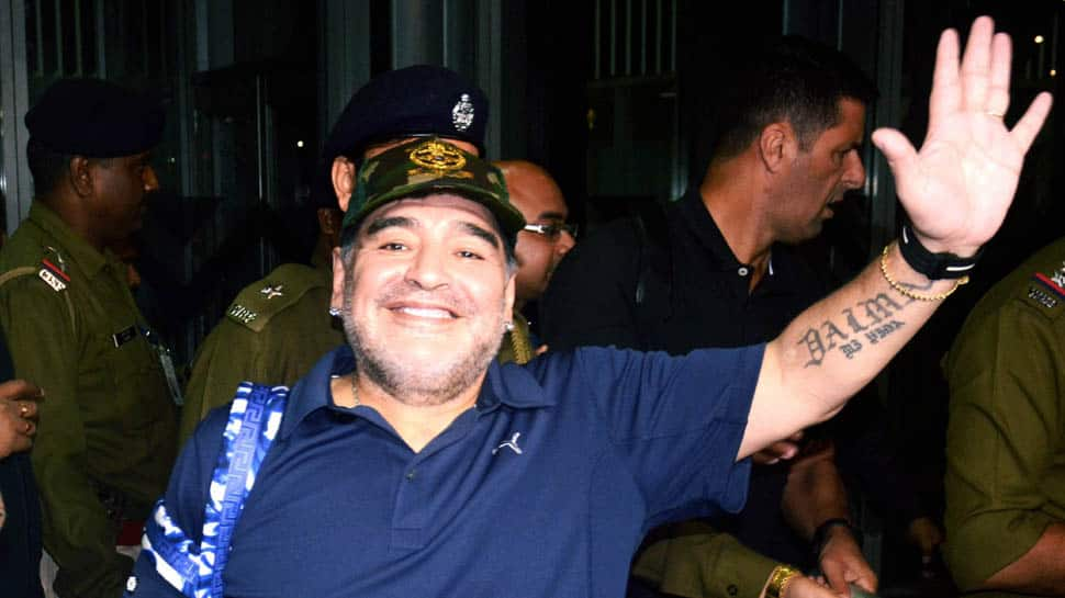 Diego Maradona arrives in Kolkata on three-day visit