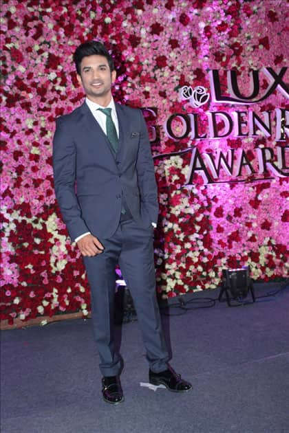 Actor Sushant Singh Rajput at the red carpet of 