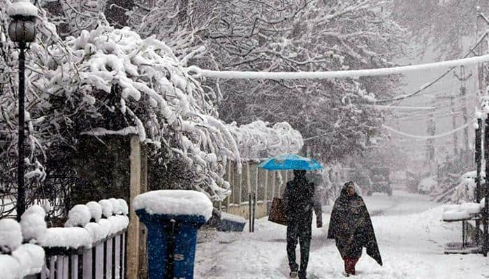 Watch: Srinagar gets season’s first snowfall